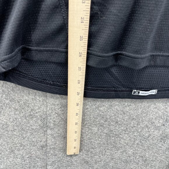 Adidas Shirt Men Large Grey Black Crewneck Training Polyester Soccer Jersey - Picture 6 of 11